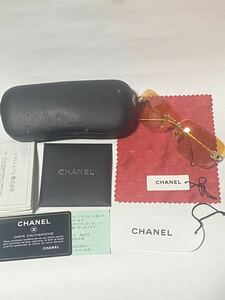 CHANEL シャネル 4017-D サングラス ゴールド　ココマーク ラインストーン