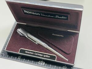 美品　RONSON Varachem Penlighter ロンソン　ペンライター　説明書　ビンテージ品　筆記・着火未確認　現状品