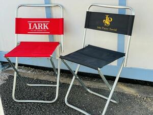 LARK レッドのみ　折りたたみ椅子　アウトドア チェア レトロ ヴィンテージ 現状品　当時もの