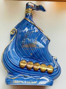 Корабль Larsen Viking Ship Larsen Viking Sip Potter Bottle Bottle Cognac Бренди Неокрытый старый небо голубой длинный хранение (88 Tube 88)