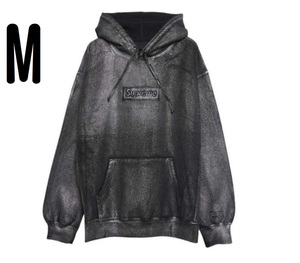 M サイズSupreme MM6 Maison Margiela Foil Box Logo Hooded Sweatshirt Black