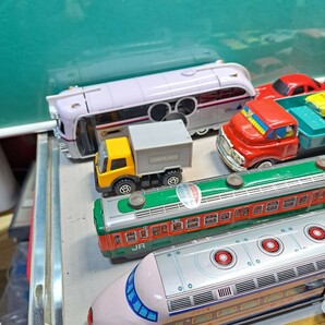 昭和レトロ ブリキおもちゃ ミッキーのバス キャリアカー電車 その他 11台セットの画像2
