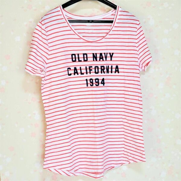 27日までの価格　★OLD NAVY★ボーダーTシャツ レッド＆ホワイト