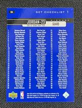 NBA 1999-00 UPPER DECK MAICHAEL JORDAN CHICAGO BULLS CHECKLIST 1 #154 マイケル・ジョーダン レギュラーカード_画像2