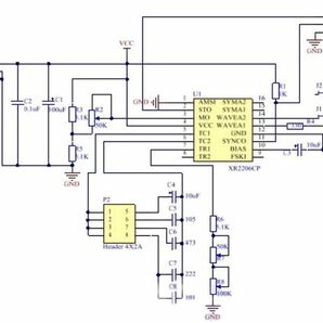 KKHMF XR2206 信号発生器 高精度 ファンクション信号発生器 DIYキット 正弦/三角/正方形 出力1Hz～1MHz 周の画像5