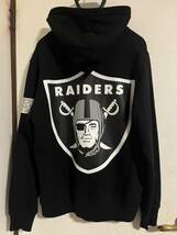 Supreme シュプリーム パーカー サイズ:S NFL Raiders レイダース チームロゴ スウェット パーカー Hooded Sweatshirt 19SS ブラック_画像7