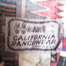 ○美品 70s H BAR C エイチバーシー CALIFORNIA RANCHWEAR◆USA製 ウエスタンシャツ 総柄 長袖シャツ◆メンズ マルチ 14 1/2 XSサイズ_画像3