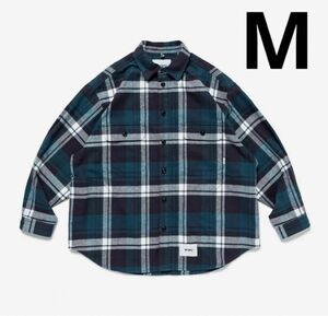 WTAPS WCPO 01 / COTTON FLANNEL GREENフランネルシャツ M ダブルタップス24SS