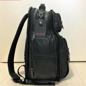 TUMI トゥミ ALPHA 3 T-PASS ビジネスクラス ブリーフパック バックパック リュックサック BLACK ブラック 黒 LEATHER レザーの画像5