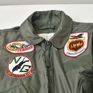 U.S.ARMY 米軍 CWU 45/P フライト ジャケット ワッペン 80s ISRATEX INC flyer's jacket L ミリタリー｜24d0453の画像6