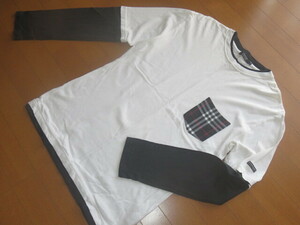 ☆【BURBERRY】★BLACK LABEL★ロングTシャツ★サイズ３