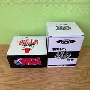 NBA グラス ペア BULLS ブルス サンダー SUNTORY マグナムドライ オリジナルMDファン 雑貨 セット　K3009