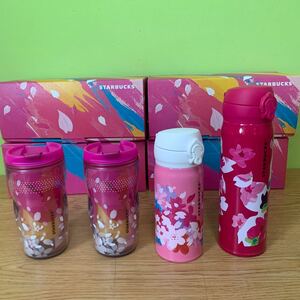  unused Starbucks tumbler Sakura stainless steel bottle SAKURA set flask STARBUCKS start ba Sakura 