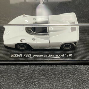 エブロ 1/43 ミニカー 日産 R383 Preservation model 1970 ホワイト 871の画像2