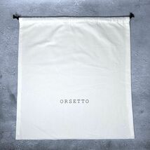 【美品】ORSETTO オルセット スクエア レザー ショルダーバッグ BAG 黒 ブラック ゴールド金具_画像9