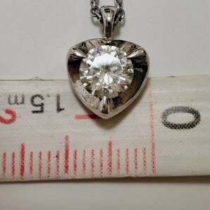 ジュエリーマキ SV925 CZ 145（1.45ct） シルバー ハートモチーフ ネックレス ペンダント ジルコニアの画像7