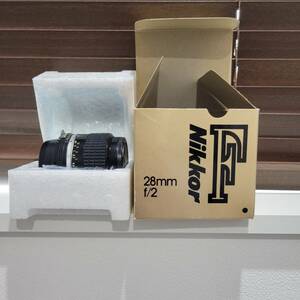 1円スタート NIKON NIKKOR 28mm 1:2 ニコン 箱付き