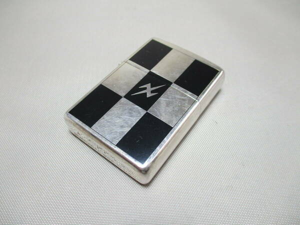 F026*ZIPPO 71*　黒格子に「X」　ジッポライター　1点　/未使用？　/ナンバー　【送料込】