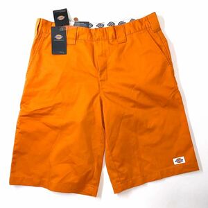 Dickies ディッキーズ フラット フロント ワークハーフパンツ DK006825CA81 アプリコットオレンジ W34