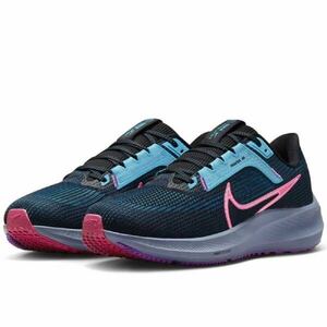 NIKE ナイキ WMNS AIR ZOOM ペガサス 40 SE FJ2974-001 黒青ピンク 25cm