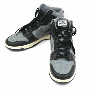 NIKE ナイキ DUNK HIGHレトロ プレミアム HipHop DV7216-001 灰黒 29cm.