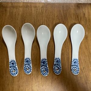 有田焼 蛸唐草柄 スプーン 5本セット 新品未使用