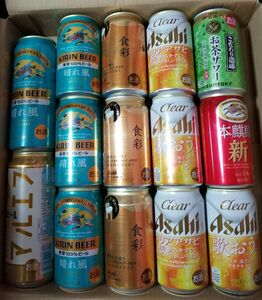 缶ビール系１４本セット■食彩（生ジョッキ缶）■キリン晴れ風 麦芽100％ビール■アサヒ生ビール（通称 マルエフ）クリアアサヒ本麒麟