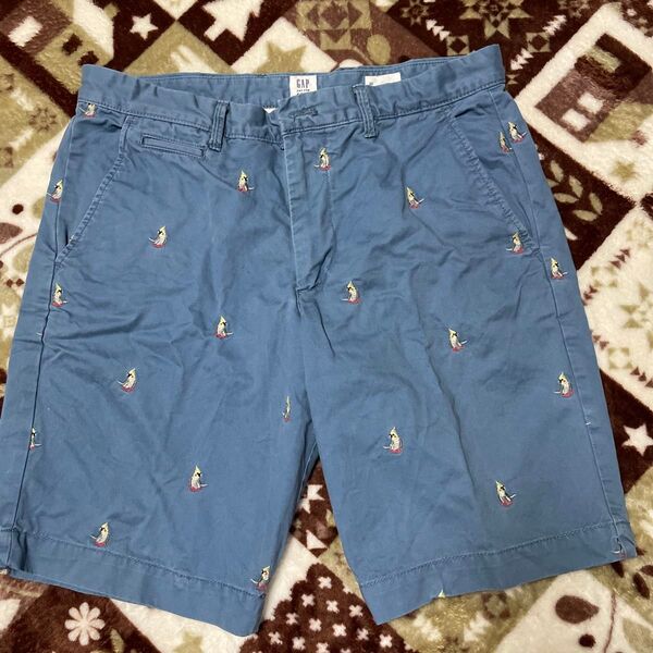GAP 32インチ ギャップ ハーフパンツ ショートパンツ メンズ 紳士 パンツ 中古品