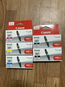 新品　◆Canon 純正インク大容量 BCI-381XL 5個まとめて　　キャノン