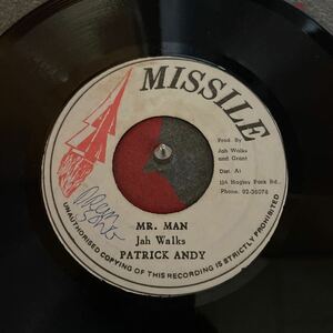 レア　MR. MAN/PATRICK ANDY オリジナル盤