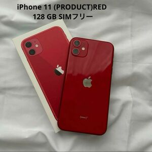 iPhone 11 (PRODUCT)RED 128 GB SIMフリー