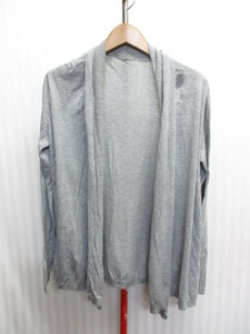 JOHN SMEDLEY　ジョンスメドレー　ニットカーディガン　SIZE S　グレー　ニットジャケット　ニットセーター　イングランド製　04051