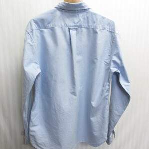 コロンビア 長袖ボタンダウンシャツ メンズL ブルーシャツ オックスフォードシャツ トレッキングシャツ アウトドアシャツ 04161の画像4