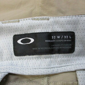 OAKLEY オークリー メンズストレッチパンツ メンズW32 ベージュ ゴルフウエア ゴルフパンツ スラックスパンツ チノパン ズボン04043の画像5