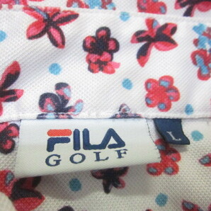 FILA GOLF フィラゴルフ ポロシャツ 3枚セット メンズL 総柄ゴルフウエア ゴルフシャツ 速乾スポーツシャツ 半袖ウエア 半袖シャツ04200の画像5