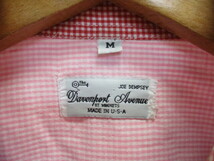 USA製　クレイジーパターン柄カラフルチェック柄シャツ　メンズM　長袖ボタンダウンシャツ　アメリカ製シャツ　長袖シャツ カットソー04261_画像3
