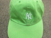 47BRAND　ニューヨークヤンキース　帽子　緑　ベースボールキャップ　野球帽　メジャーリーグ　フリーサイズ　メンズ　大人用　04270_画像3