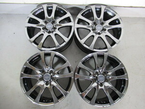 激安即決！ WORK STEEZ 17×7J 114.3-5H+53 73Φ 中古アルミホイール 4本 アイシス ノア VOXY ステップワゴン オデッセイ ストリーム 00175