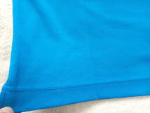 美品　adabat　アダバット　メンズポロシャツ　ブルー　部分迷彩柄ボタニカル　サイズ46　M相当 _画像7