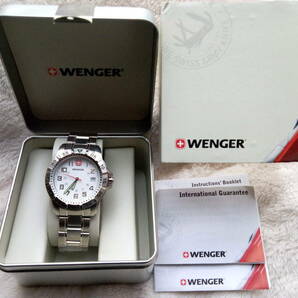 新品未使用　ウェンガー　WENGER　腕時計　　メンズミリタリーウォッチ　ホワイト