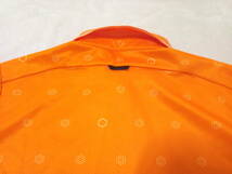 美品　プーマゴルフ　オレンジ　ドット柄　メンズポロシャツ　L_画像4