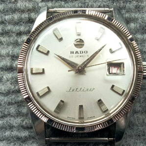 ●訳あり品● RADO Jetliner ラドー ジェットライナー 手巻き自動巻きメンズ腕時計 WATER SEALED エンジンターンドベゼルの画像6