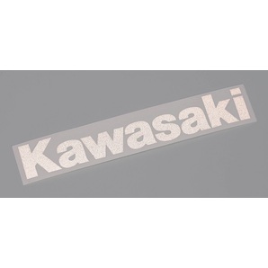 KAWASAKI カワサキ 純正 カワサキロゴ カッティング反射ステッカー カッティングステッカー 抜き文字ステッカー ホワイト Mサイズ 2枚入りの画像2