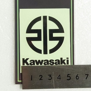 メーカー生産終了品！KAWASAKI/カワサキ/純正/シンボルステッカー/ブラック/Sサイズ/屋外でも使用可能な耐水・耐候ステッカー！の画像2