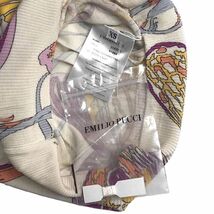 【12.4万新品！】EMILIO PUCCI エミリオ プッチ エレガントな シルクニットカットソー クリーム XSサイズ_画像5