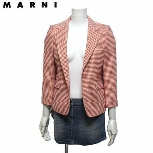 【11.8万新品】MARNI マルニ ◇ 春色でフェミニンな ◇ 8分袖ジャケット 38サイズ 本物 SALE