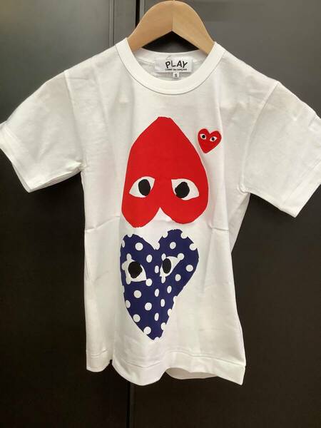 COMME des GARCONS PLAY　白Tシャツ　レディースSサイズ　AZ-T239