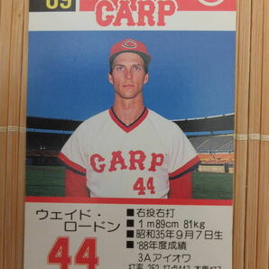 タカラ プロ野球カードゲーム '89年 広島東洋カープ ウェイド・ロードン（1枚）の画像1