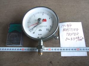 19-4/19 コンプレッションゲージ　　BURSYING TESTER 0~5,5 Kg/cm2 