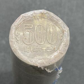 パ） 希少貨幣 500円 昭和62年 関西銀行 硬貨 棒金 銀行ロール 日本円 レア 25000円分 の画像2